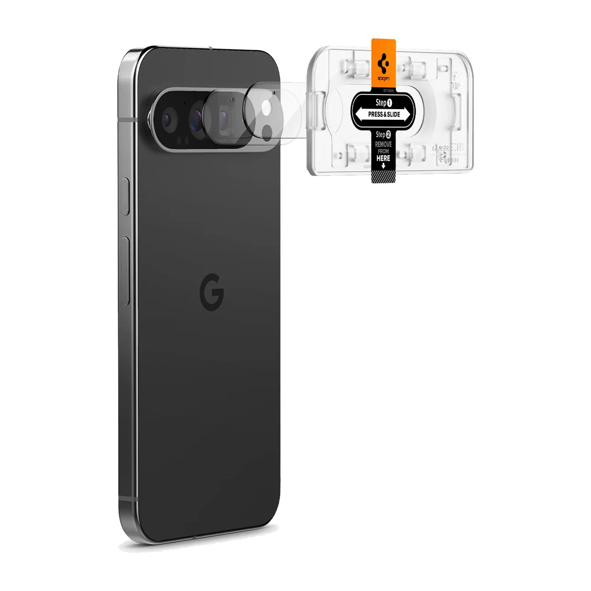 [2 PACK] Spigen Glas.tR EZ Fit Optik for Google Pixel 9 Pro XL / 9 Pro - Camera Lens Protector - Clear