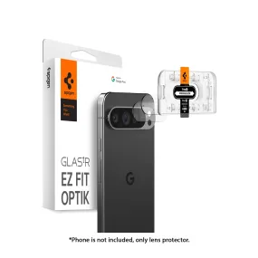 [2 PACK] Spigen Glas.tR EZ Fit Optik for Google Pixel 9 Pro XL / 9 Pro - Camera Lens Protector - Clear