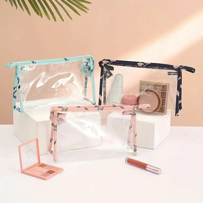 3Pcs Waterproof Portable Makeup Organizer Bag-Flamingo(SA2405-112)