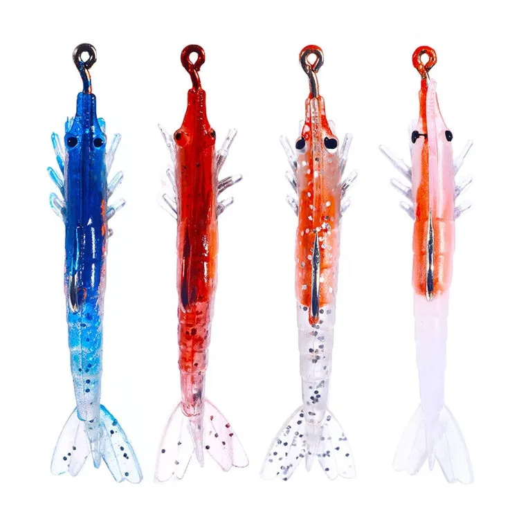 5 PCS / Bag HENGJIA SO077 6cm 3g Lead Wrapped Shrimp Soft Lure Sea Bass Fake Lure(3)