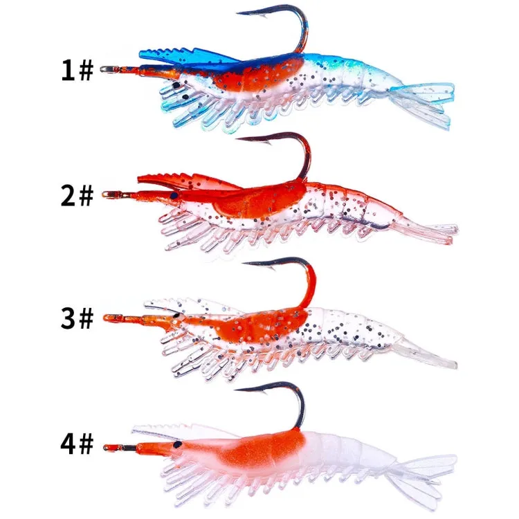 5 PCS / Bag HENGJIA SO077 6cm 3g Lead Wrapped Shrimp Soft Lure Sea Bass Fake Lure(3)