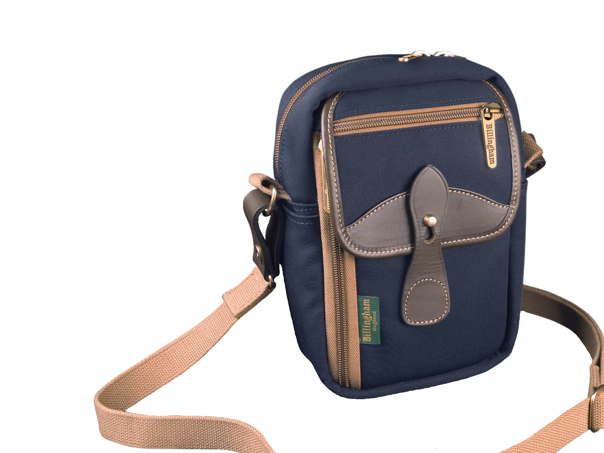 Airline Stowaway - Navy Canvas / Chocolate Leather