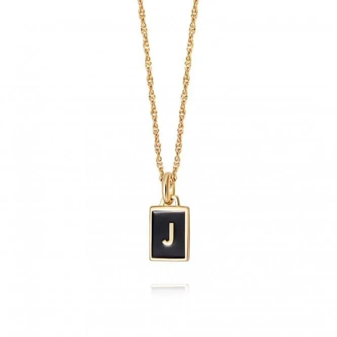 Alphabet Initial 18ct Gold Plated J Necklace BETJ_GP