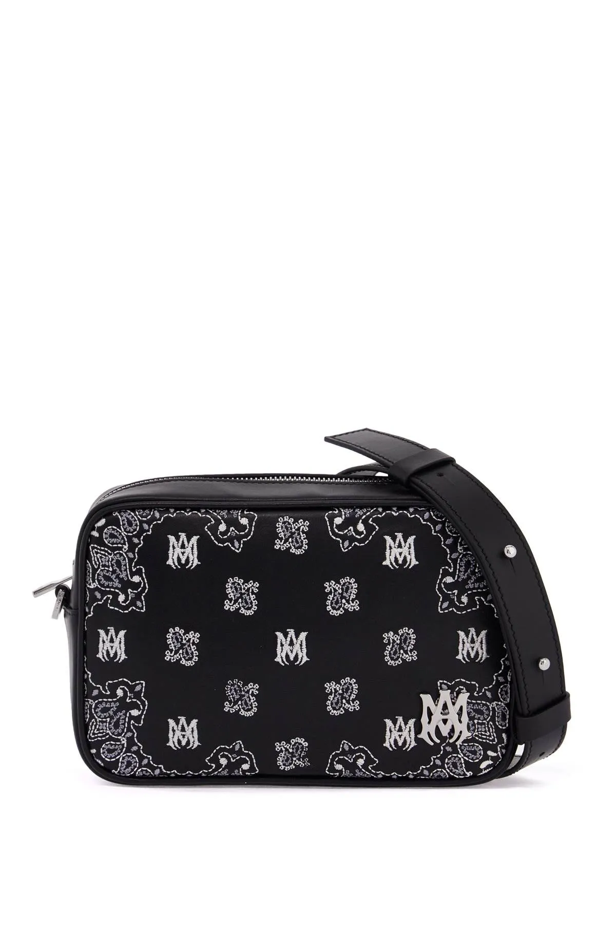 Amiri Amiri "bandana embroidered camera bag with