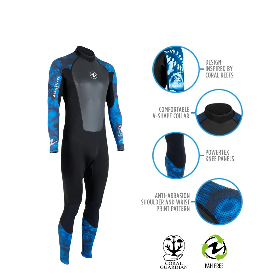 Aqua Lung Men's 1mm Hydroflex Scuba Diving Wetsuit