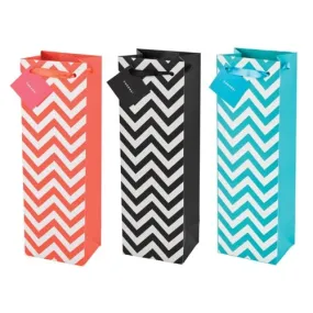 Assorted Chevron Wine Gift Bag