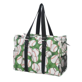 Baseball Bounty NGIL Zippered Caddy Large Organizer Tote Bag