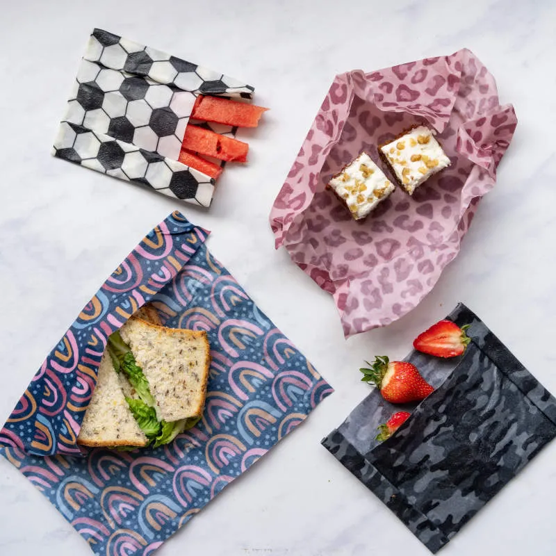 Beeswax Wrap by Little Lunch Box Co - Soccer