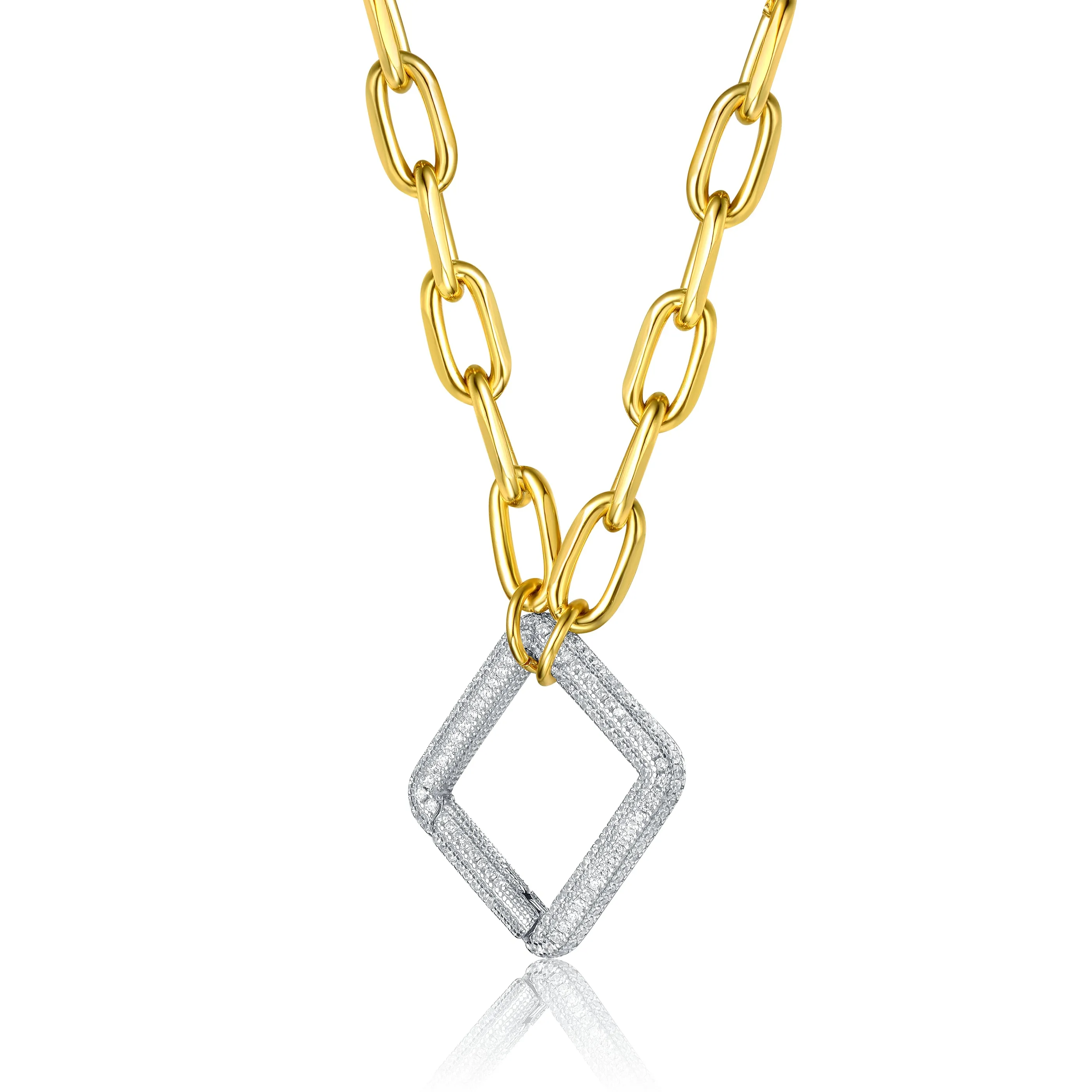 Belleville Chunky Chain Dual Pendant Necklace