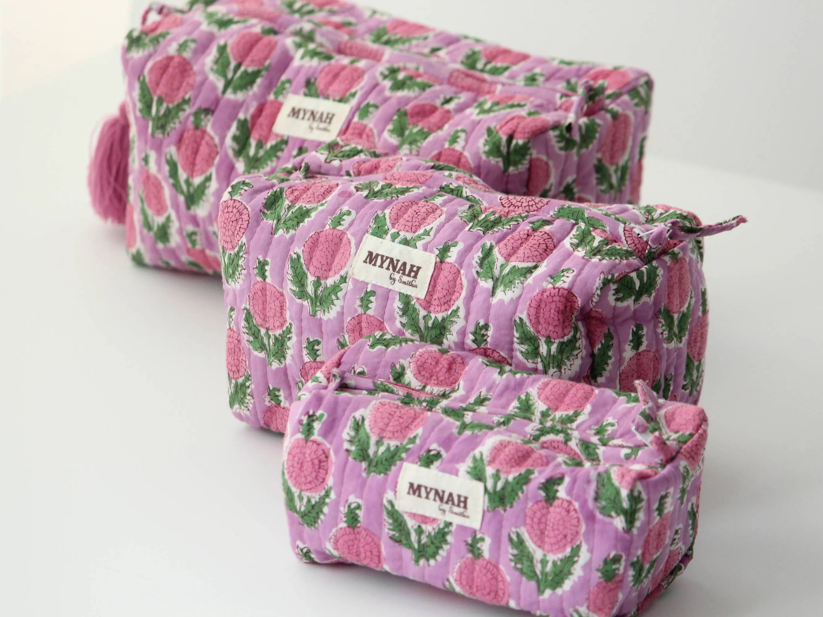 Berry Smoothie Floral Organizer Bag