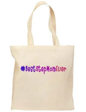 #BestStepMomEver Grocery Tote Bag