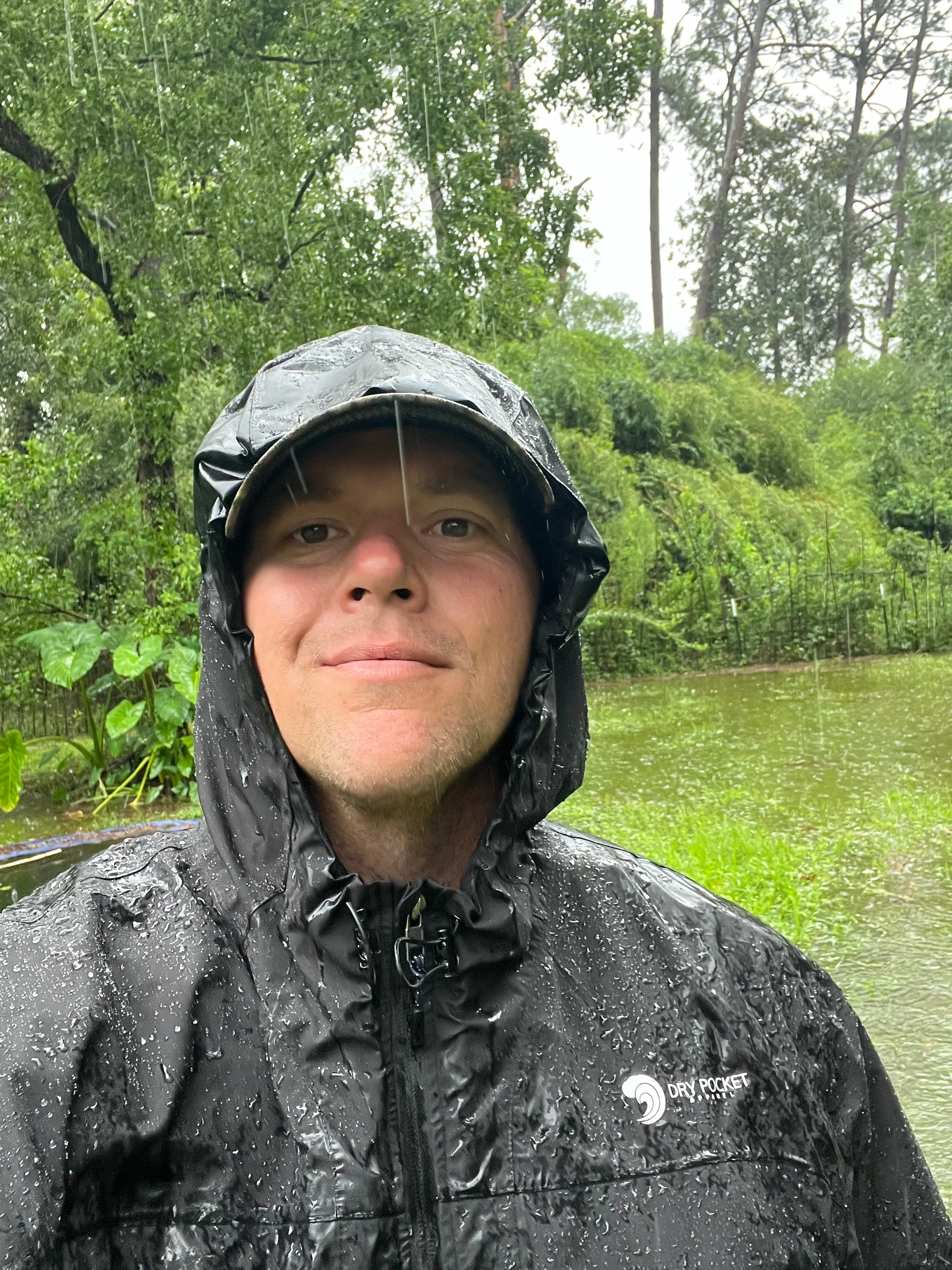 Black Fin - Rain Jacket with Waterproof Pocket