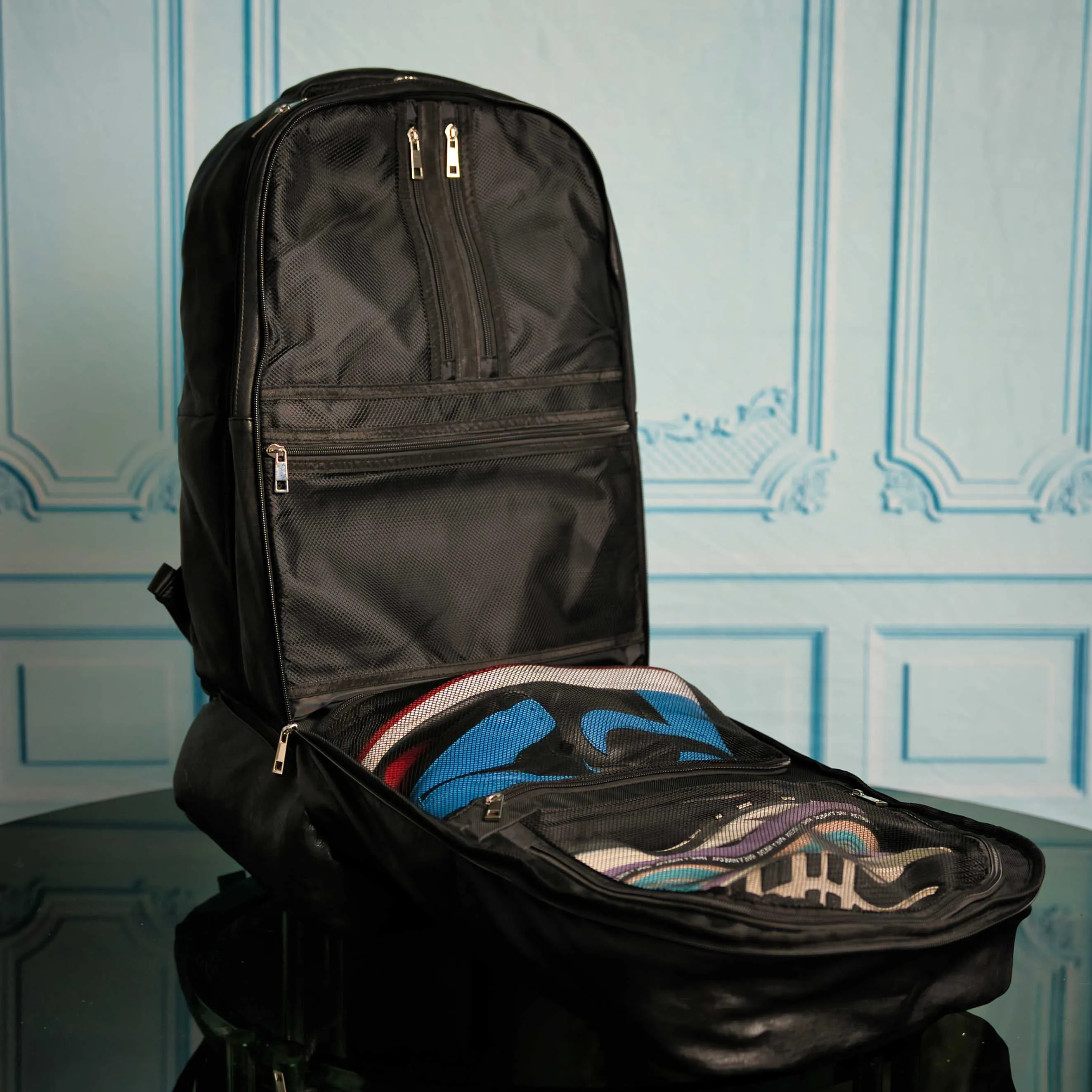 Black Leather Signature Bag Set (Signature and Duffle Bag)