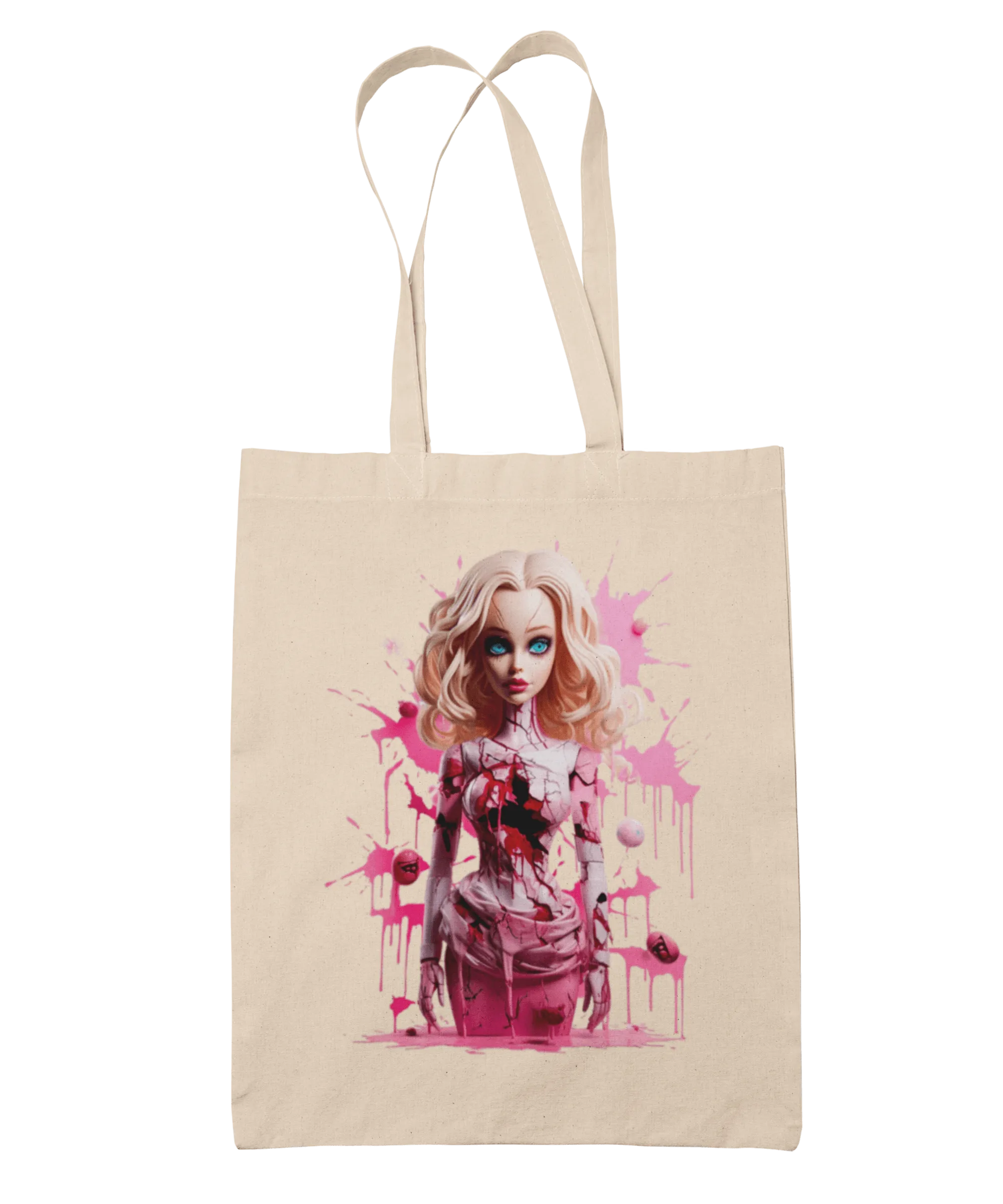 Blood Splatter Barbie Tote Bag