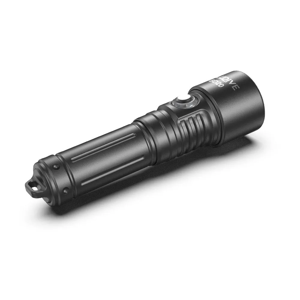 BLUDIVE BD20 18650 1200lm Side button Receational Dive Flashlight