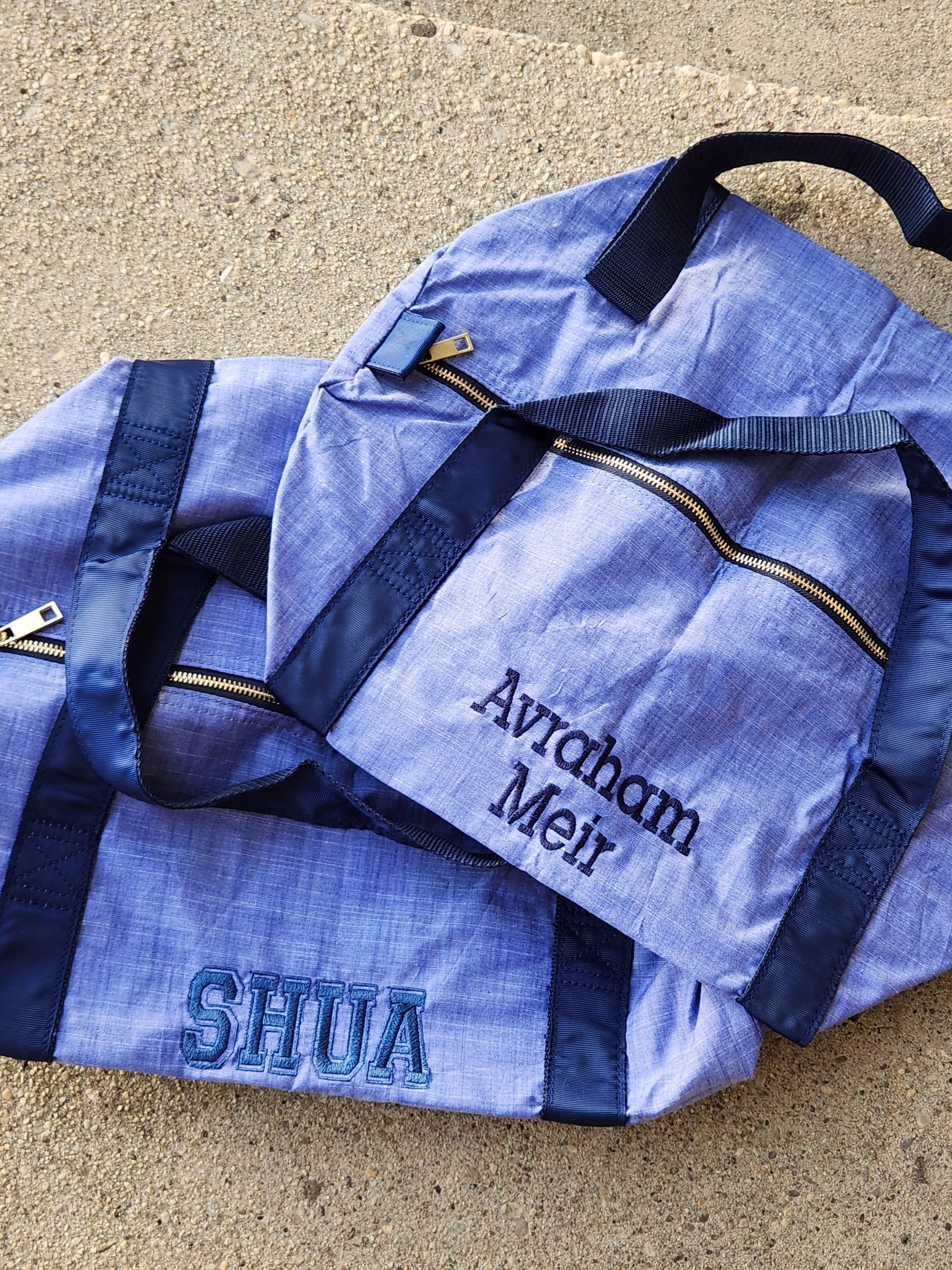 Blue Chambray Medium Duffle