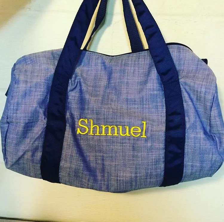 Blue Chambray Medium Duffle