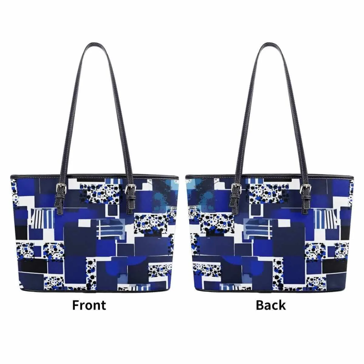 Blue White Black Fashion Tote