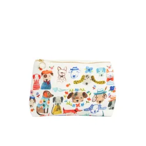 Bon Artis Painted Dog Cosmetic Bag - Medium