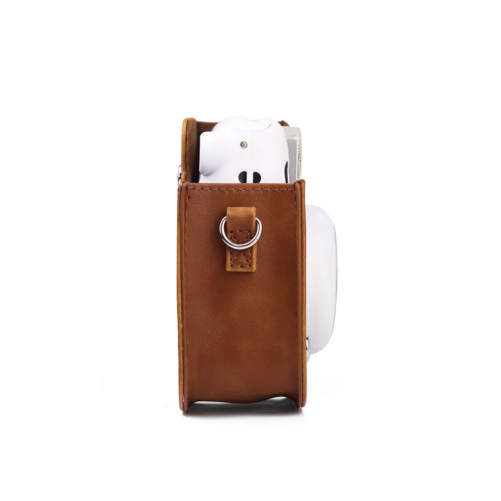 Brown protective case for Fujifilm Instax Mini11/8/9 camera