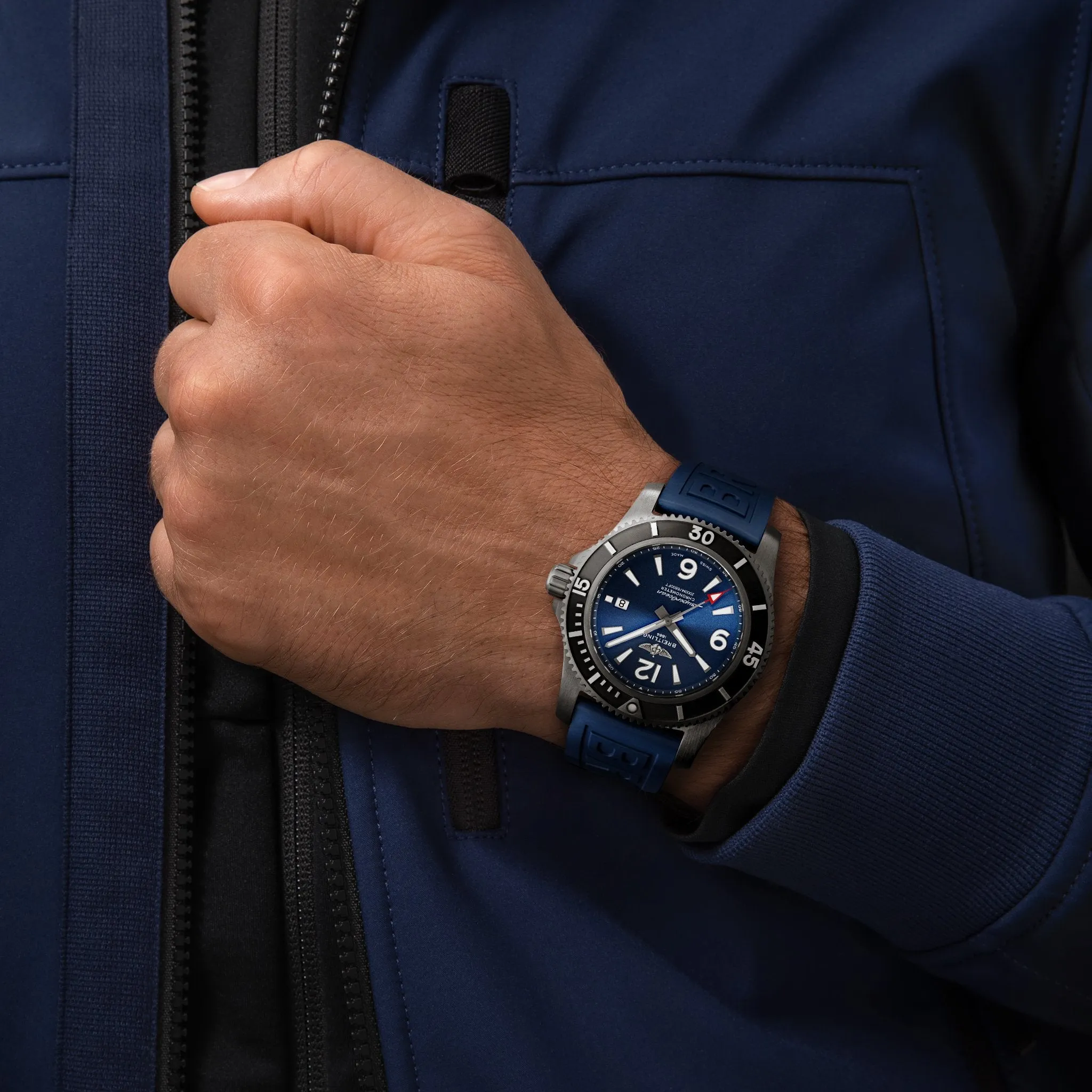 BRT Watch Superocean AutoMTic 46 Black Steel Blue