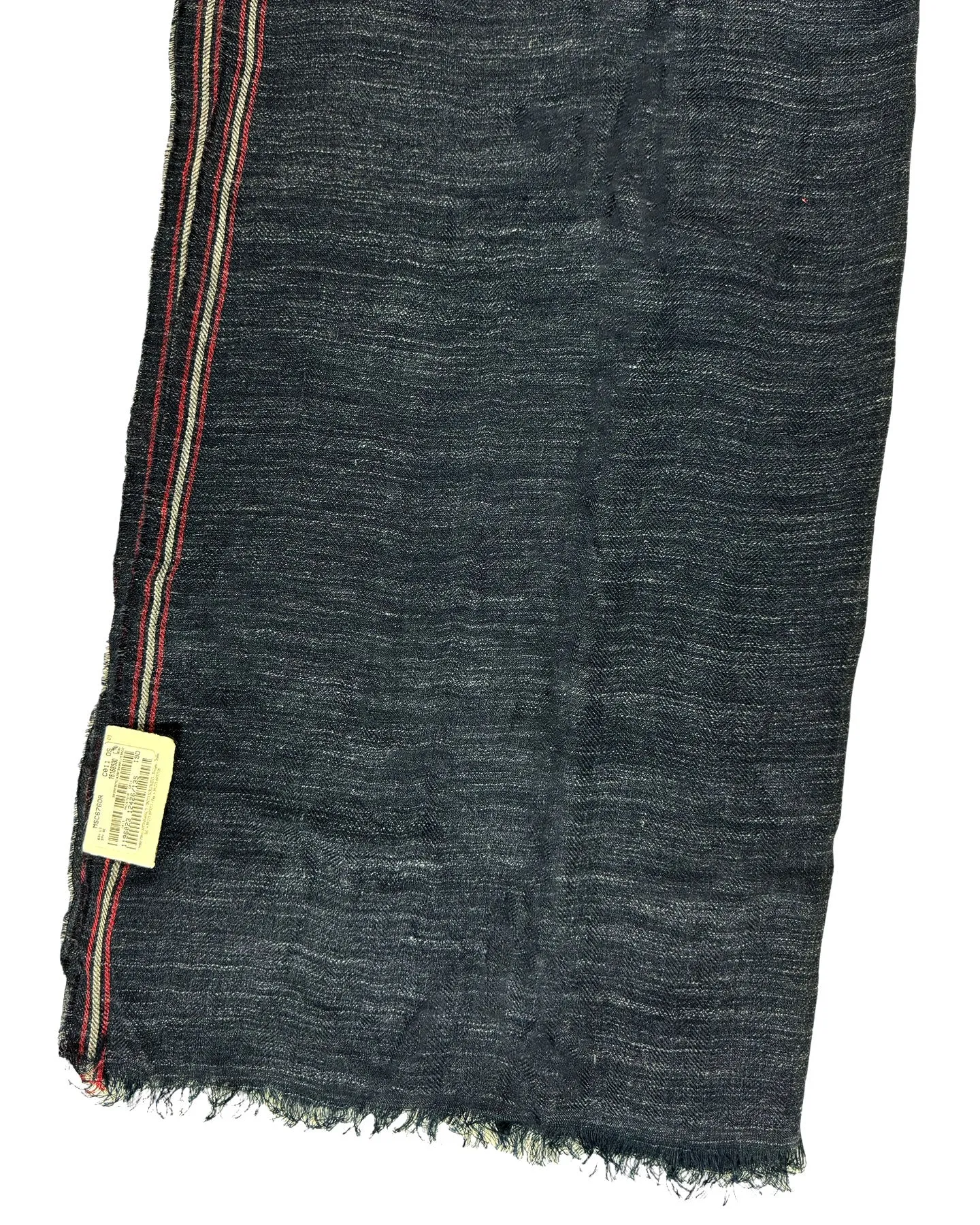 Brunello Cucinelli Scarf Dark Blue Linen Silk Men Shawl FINAL SALE