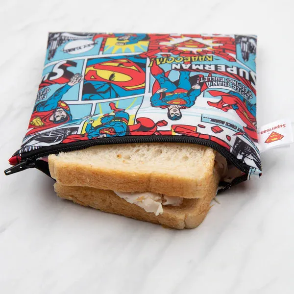 Bumkins Reusable LARGE Snack/Sandwich Bag - Superman