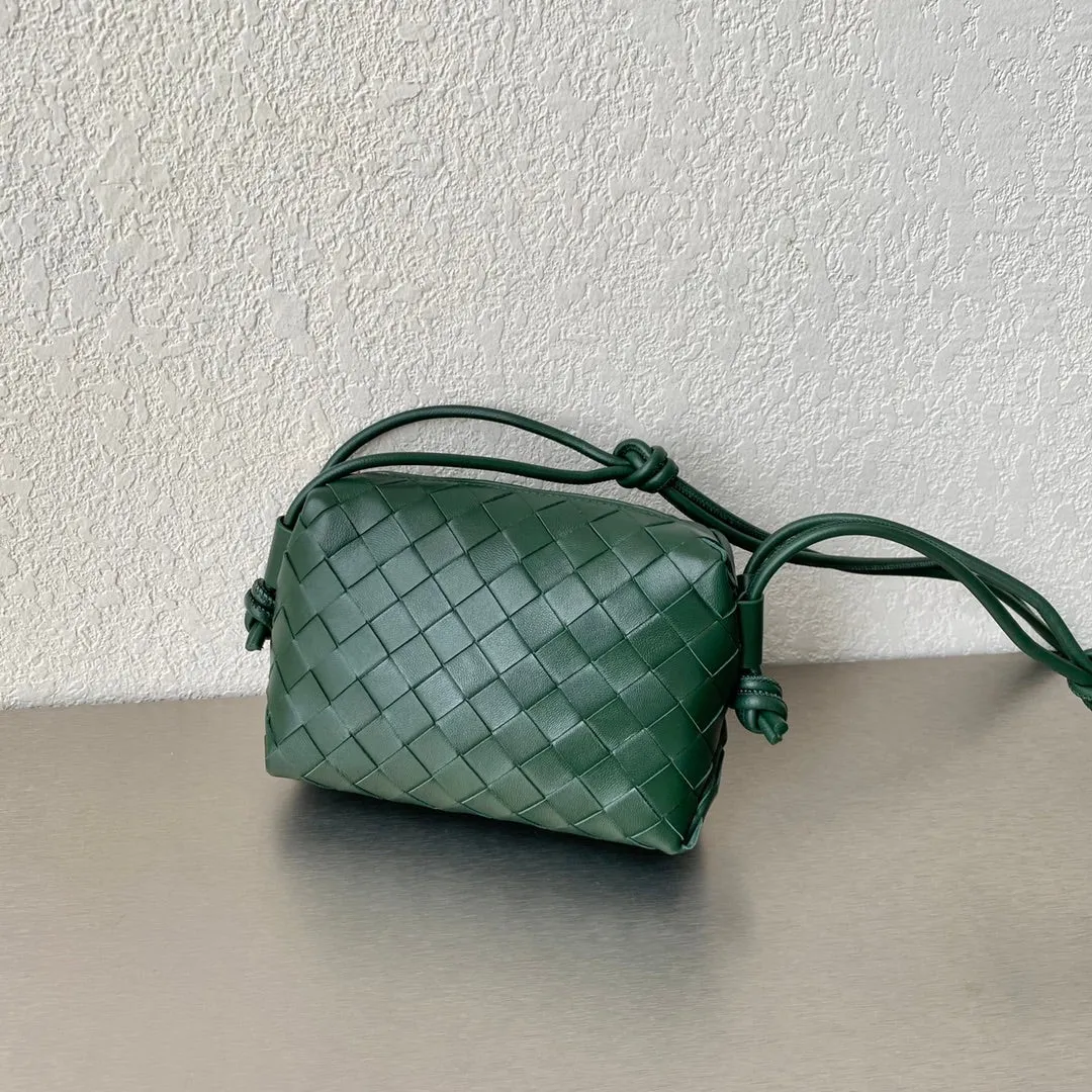 BV Mini Loop Camera Bag Dark Green, For Women, Women’s Bags 6.7in/17cm