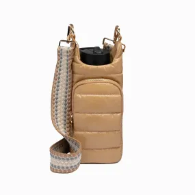 Camel Glossy HydroBag with Camel Patterned Strap