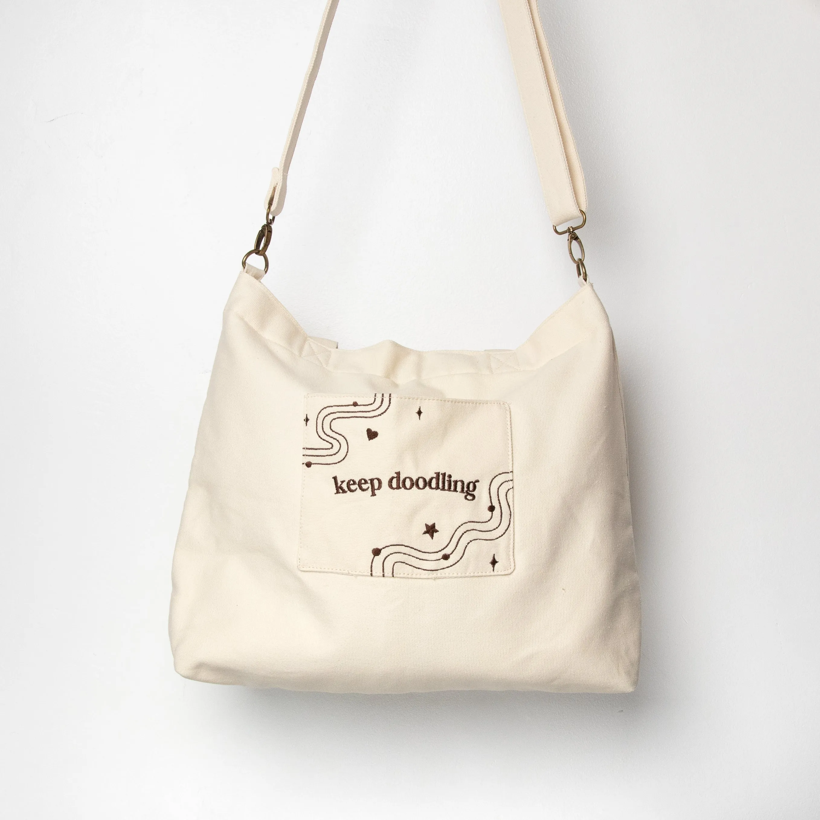 Canvas Zippered Tote Bag