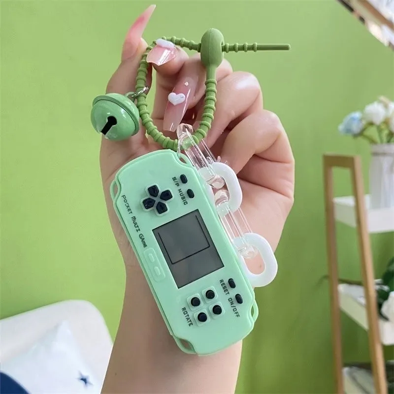 Cartoon Style Game Console Plastic Unisex Bag Pendant Keychain