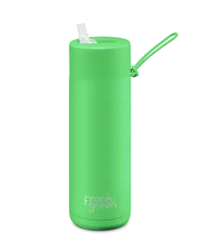 Ceramic Reusable Bottle 20oz 595ml - Neon Green -