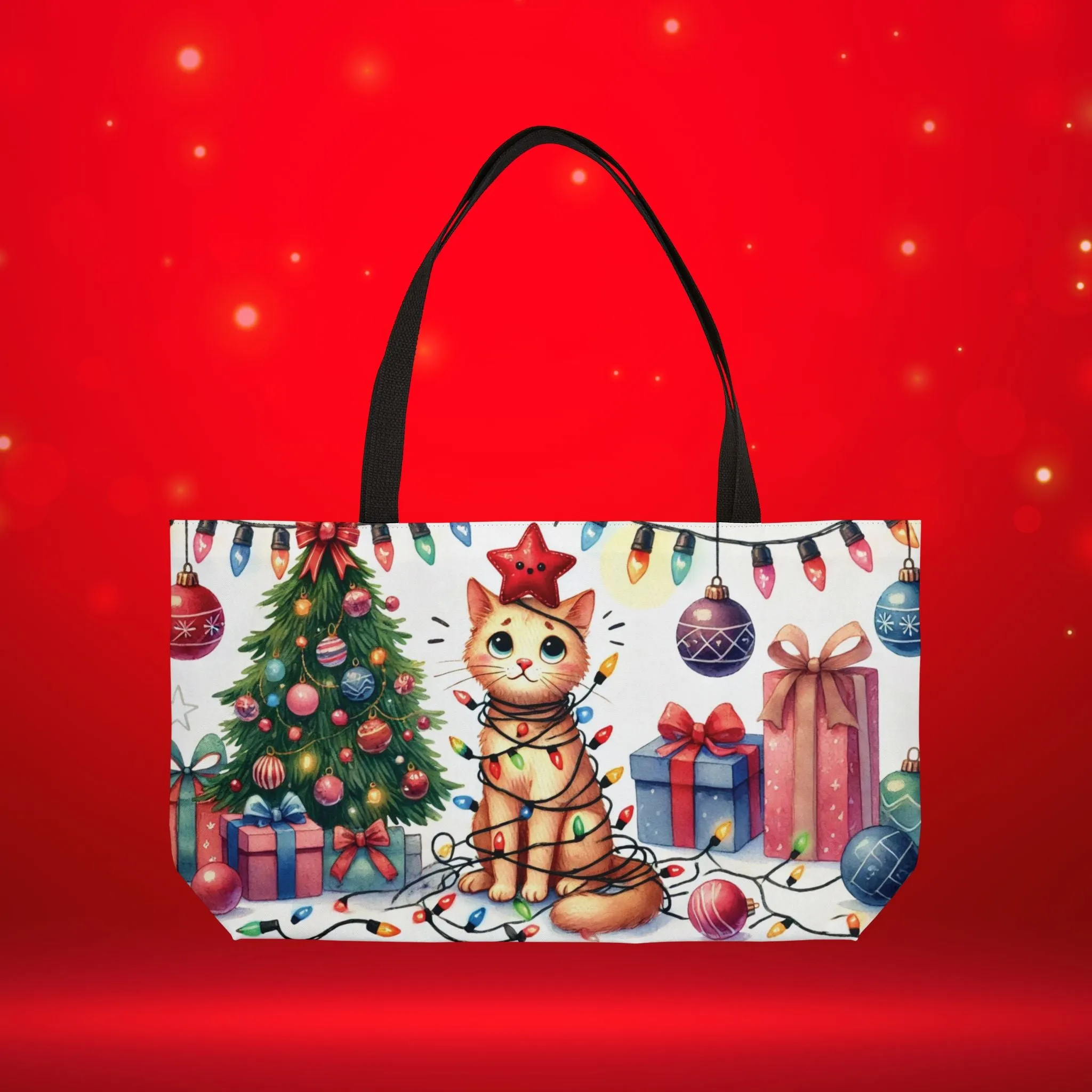 Christmas Helper- Cat Lover - Weekender Tote Bag