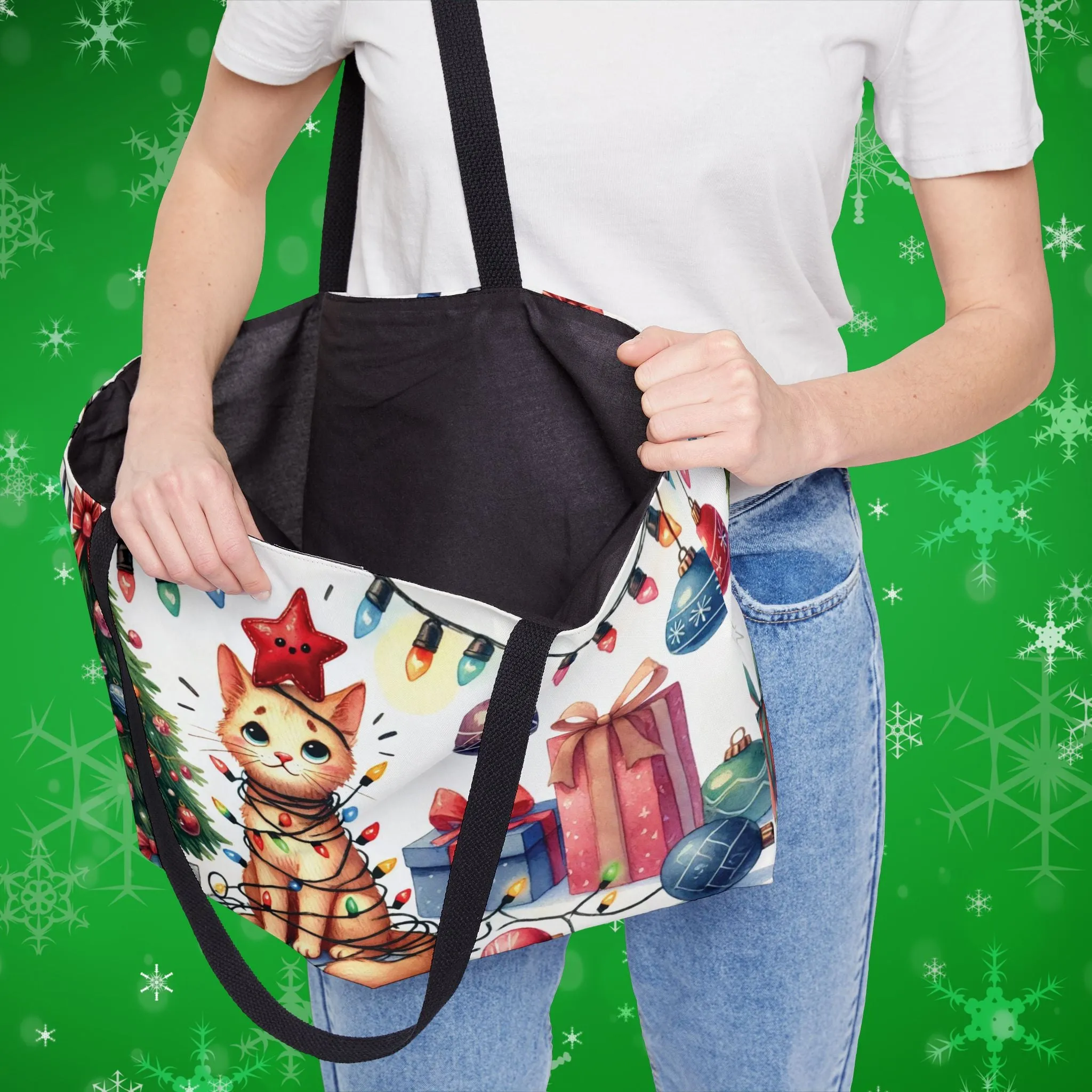 Christmas Helper- Cat Lover - Weekender Tote Bag