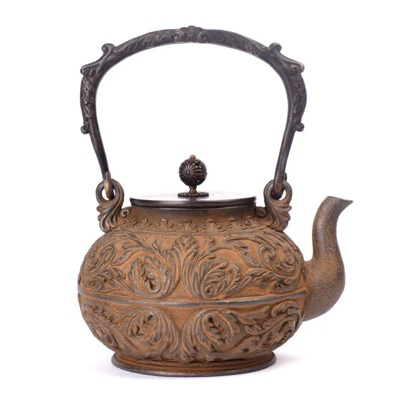 Classical old Iron Kettle pot for making tea