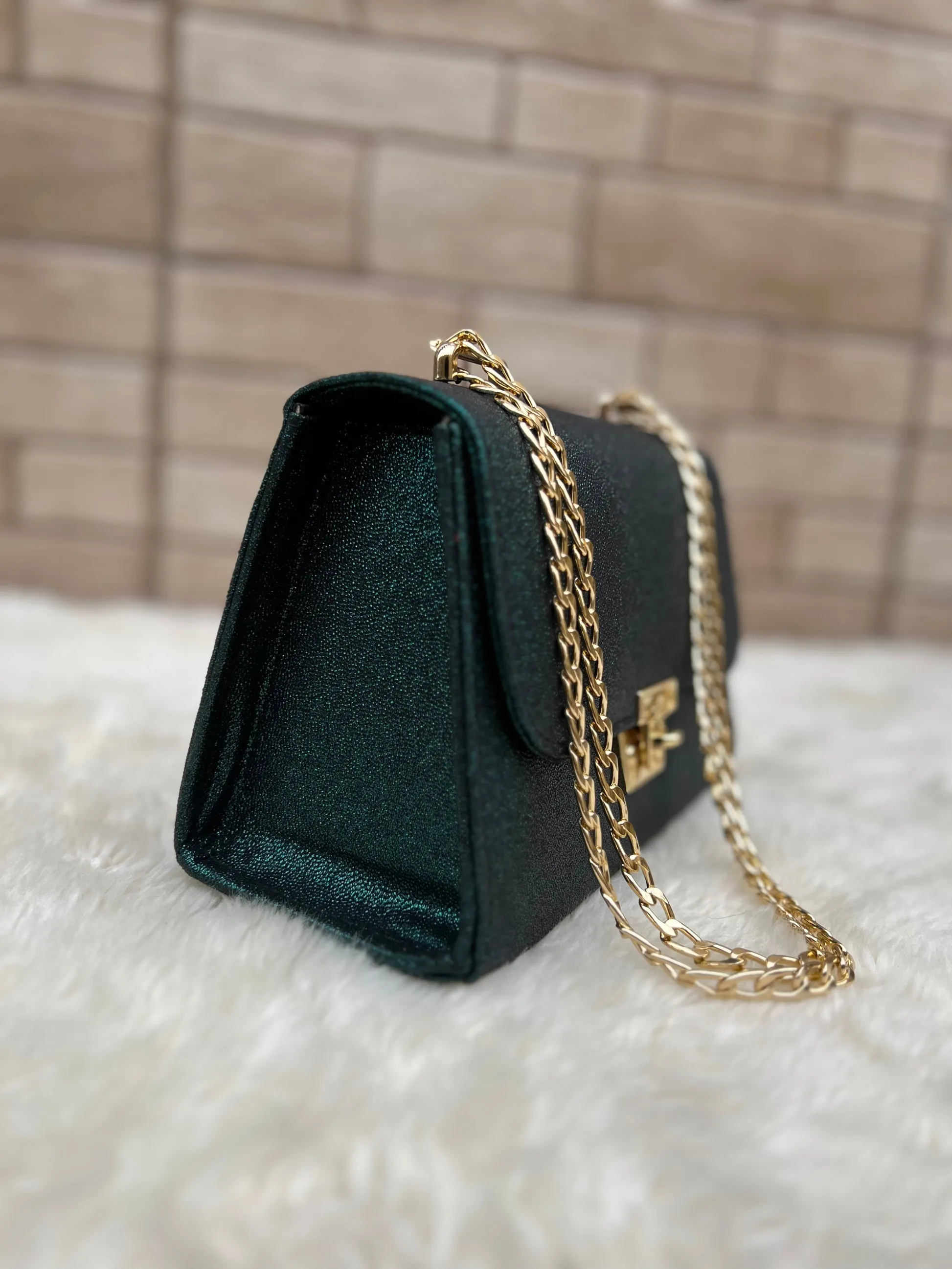 Crossbody Chain Bag - Celestial Teal