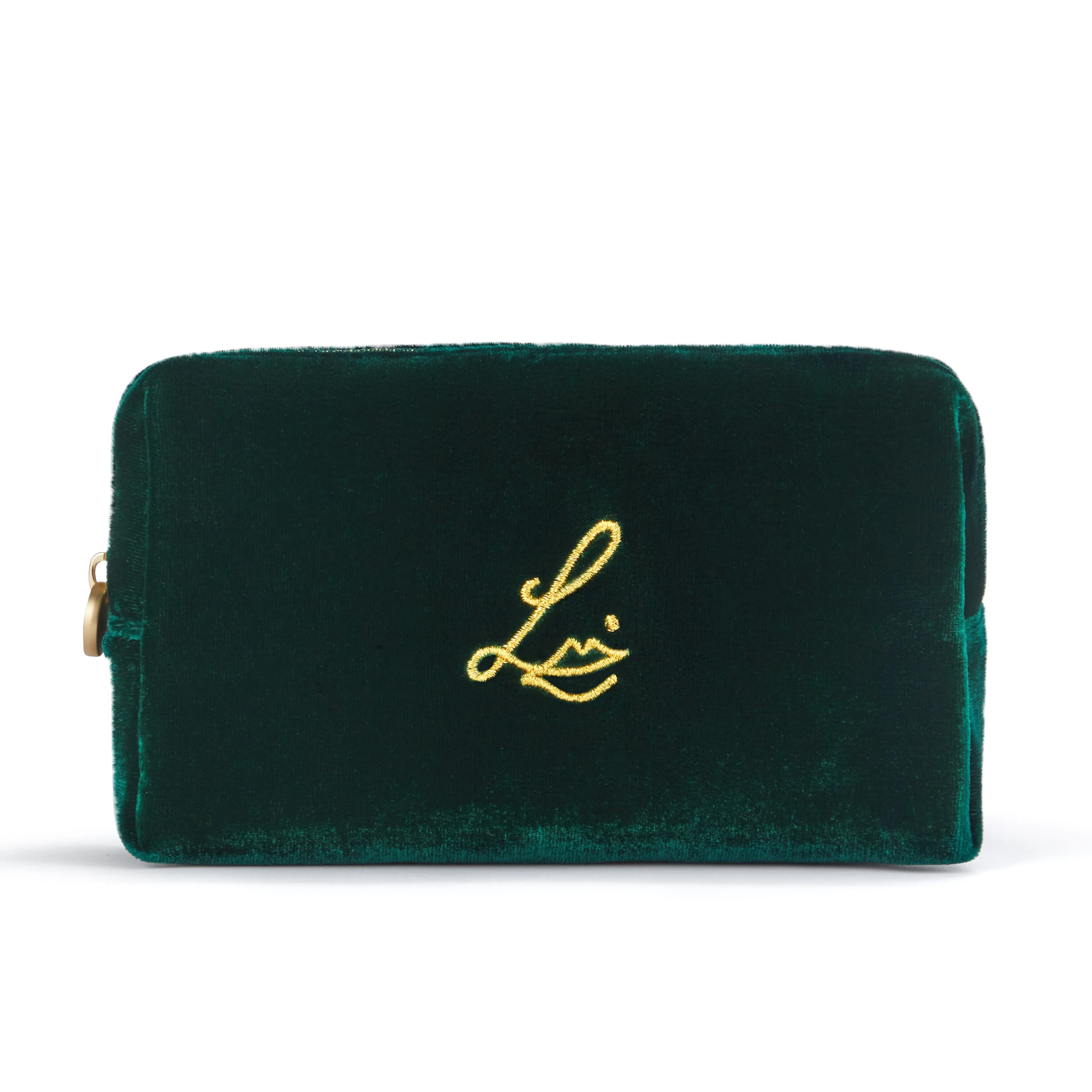 Deep Emerald Velvet (Makeup Pouch)