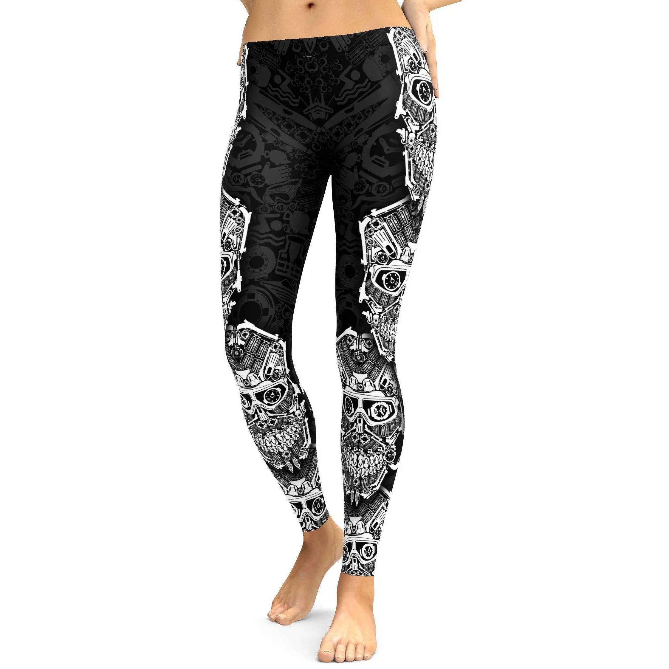 Diving Skull Leggings