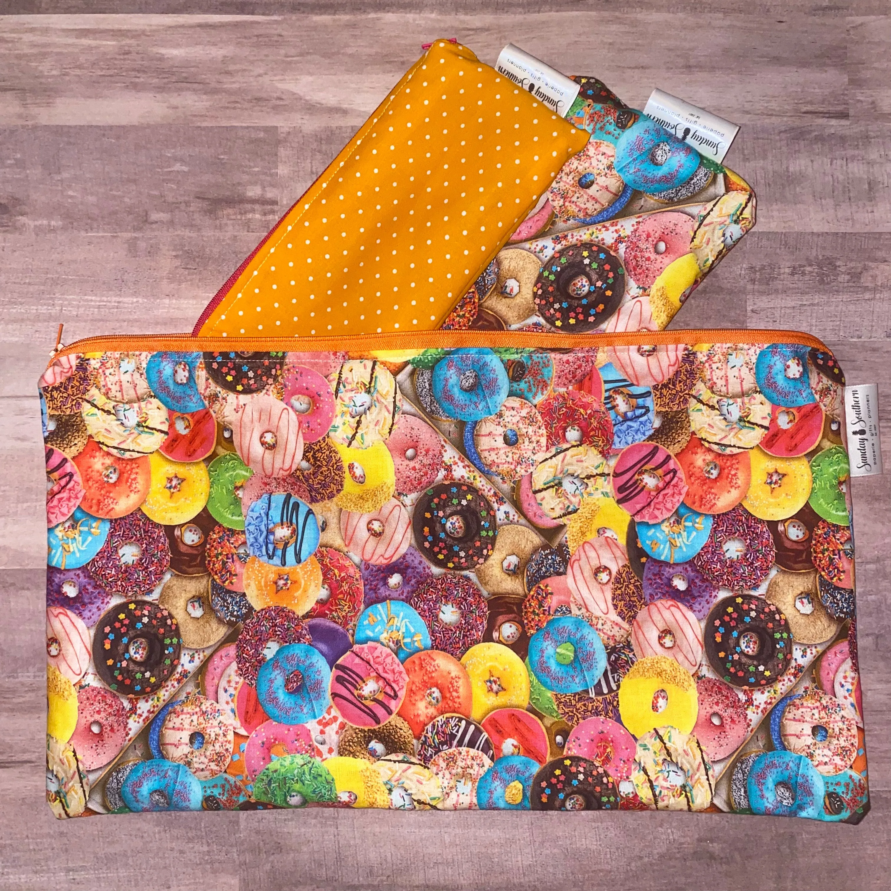 Donut Break Zipper Bag - 3 Bag Set