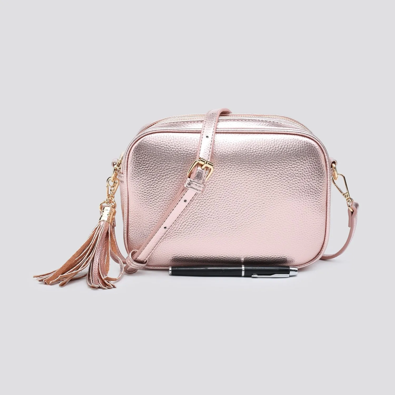 Double Zip Camera Bag - Copper