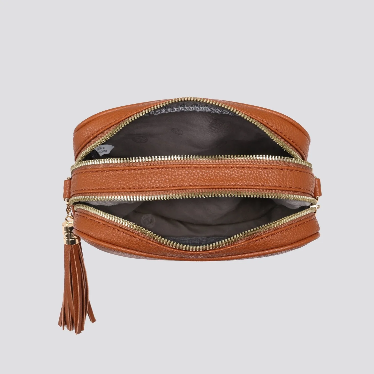 Double Zip Camera Bag - Copper