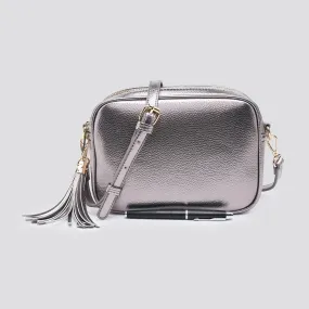 Double Zip Camera Bag - Metallic Grey