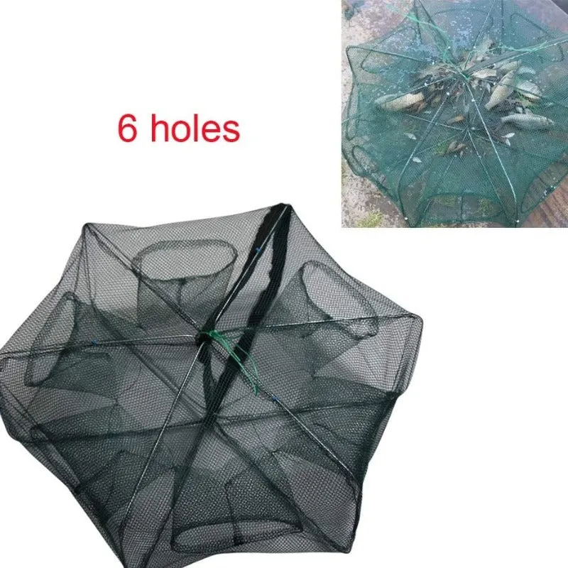 🎁Early Christmas Sale-50% OFF🐠Automatic Folding Hexagon 6 Hole Fishing Net