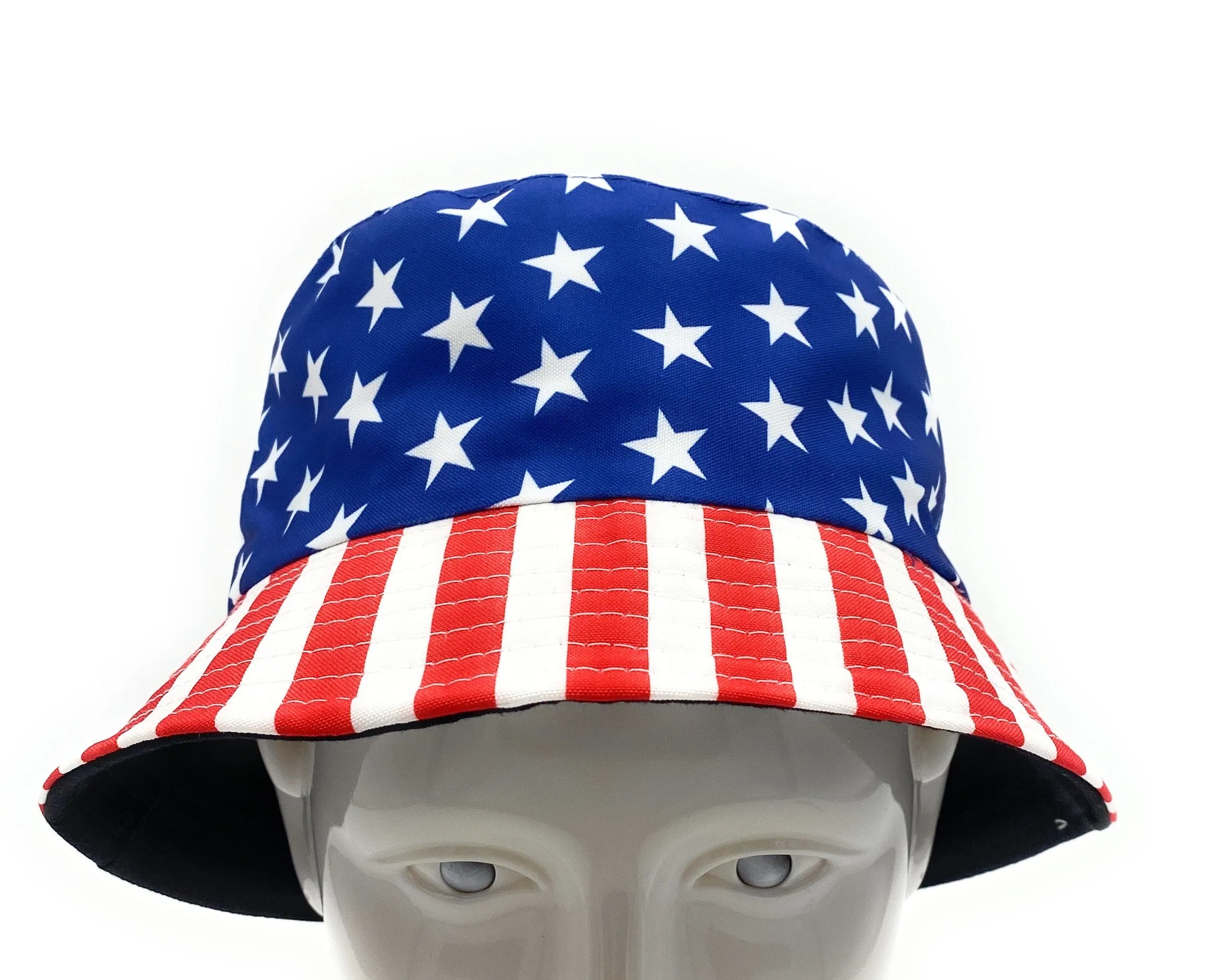 Empire Cove USA American Flag Patriotic Bucket Hat Fisherman Cap Women Men