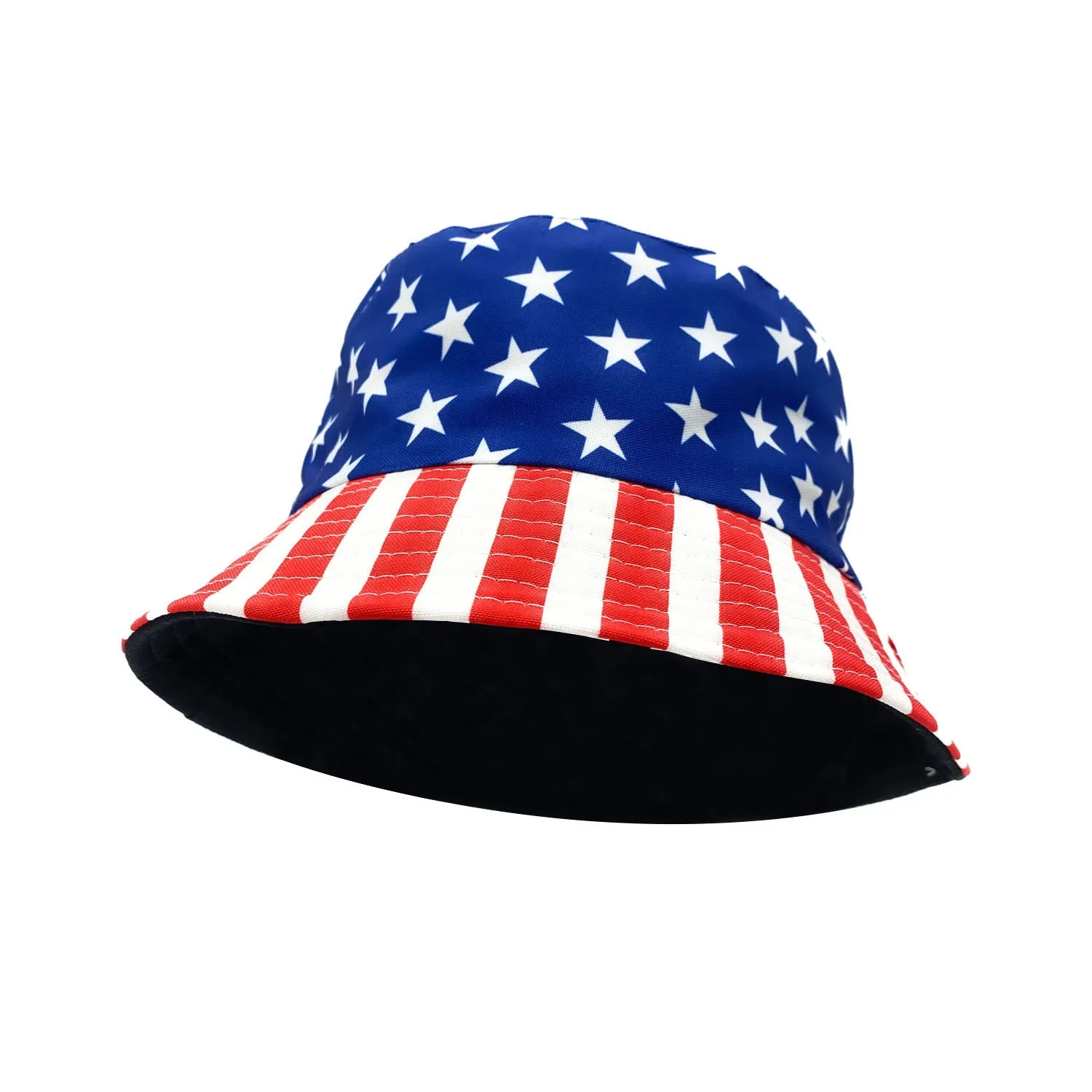 Empire Cove USA American Flag Patriotic Bucket Hat Fisherman Cap Women Men