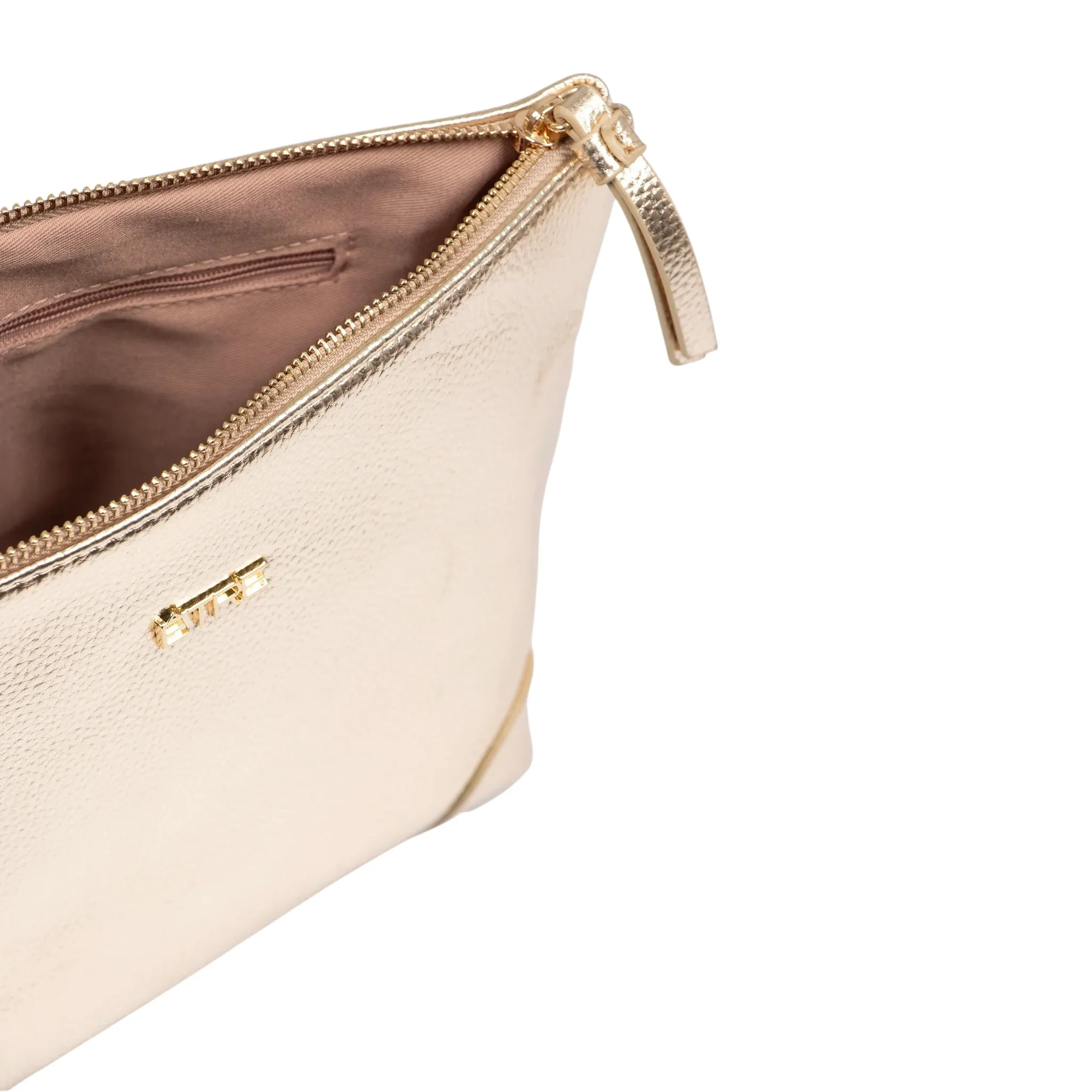 Etre Sylvie Metallic Vanity Bag Gold