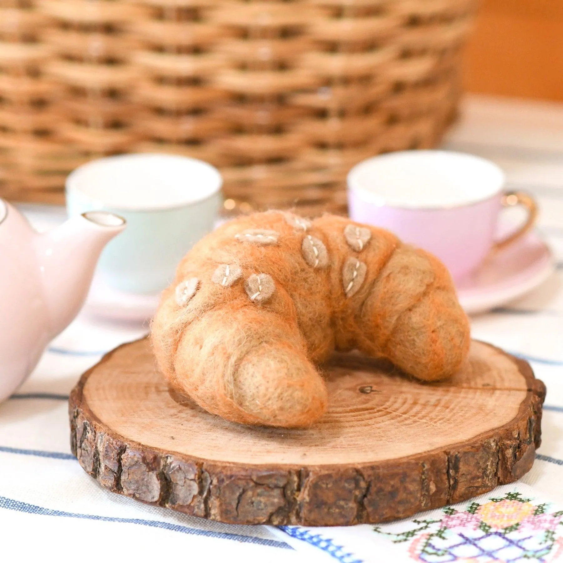 Felt Almond Croissant