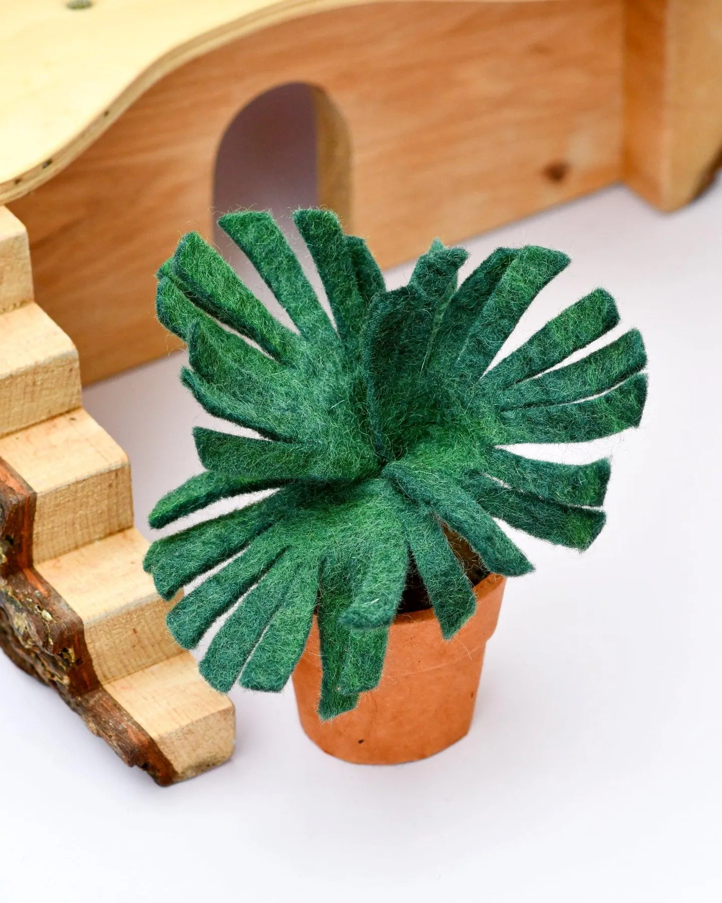 Felt Chalk Sticks Succulent Plant with Lokta Paper Pot