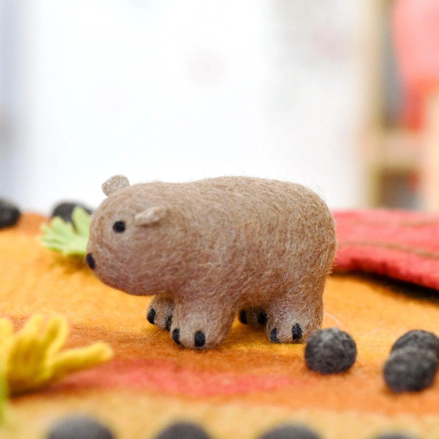 Felt Wombat Toy (Australian Animal)