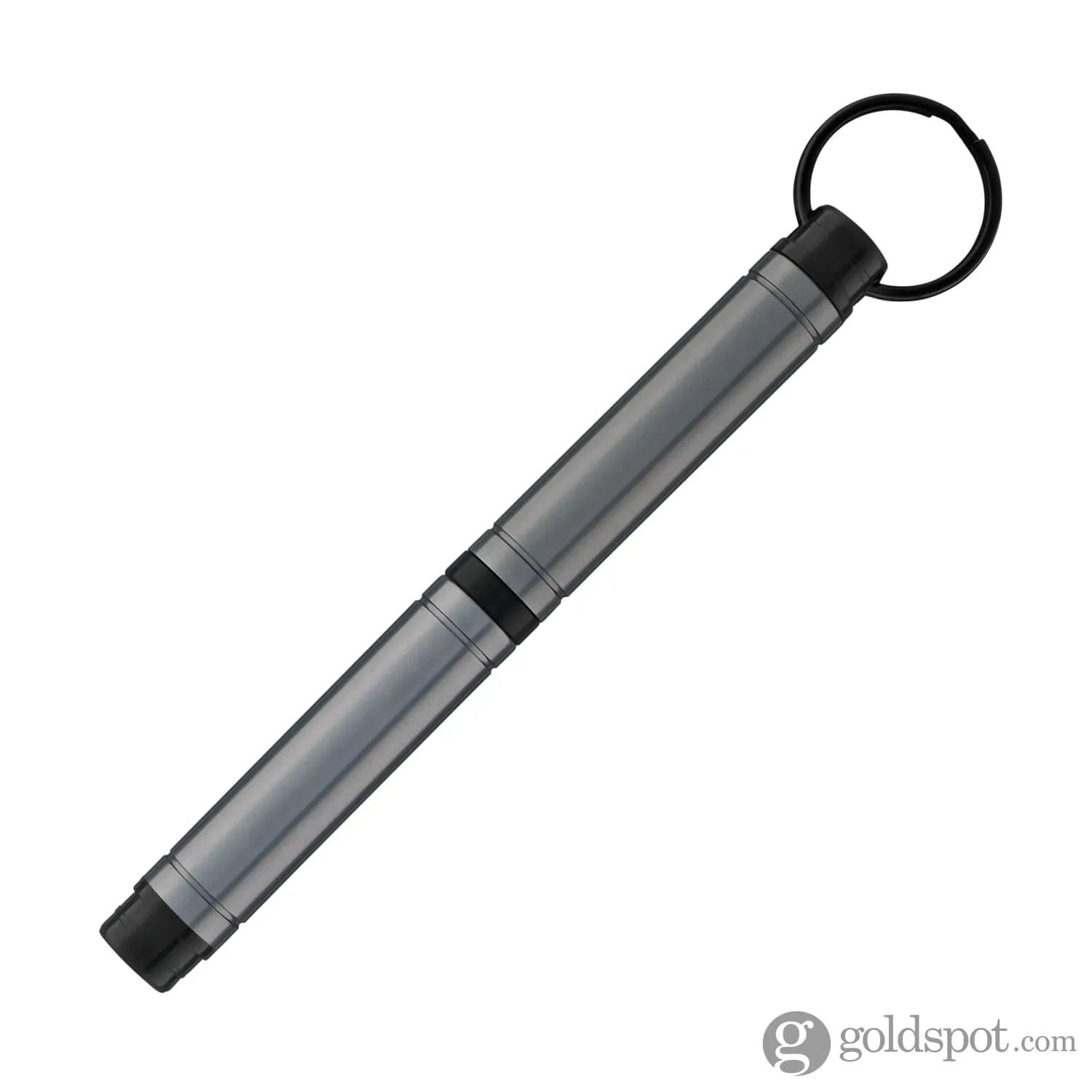 Fisher Space Pen Backpacker Ballpoint Pen in Grey Anodized Aluminum with Key Chain